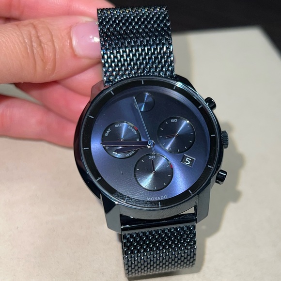 Movado Bold Blue PVD Steel Quartz - Picture 5 of 8